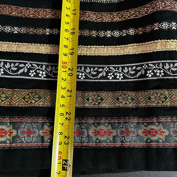 Tantrums Vintage Brocade Striped Button Front Multi Coloured Utility Jacket Sz L - Picture 7 of 8